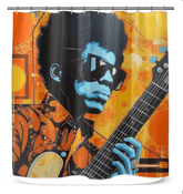 Pop music is a musician's playground Shower Curtain - Beyond T-shirts